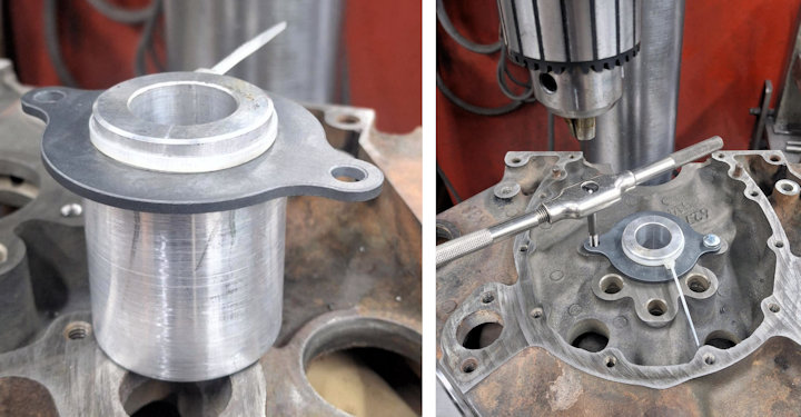Centering Tool for Drilling Thrust Plate Holes