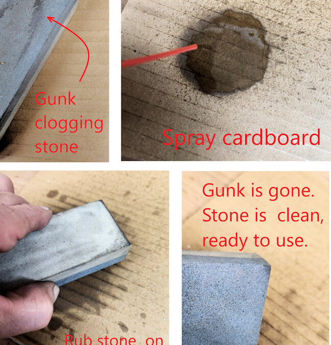 CLEANING A WHETSTONE
