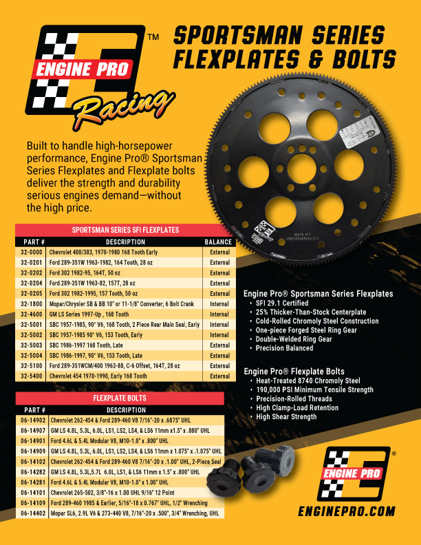 Engine Pro Flexplate and Bolts Flyer